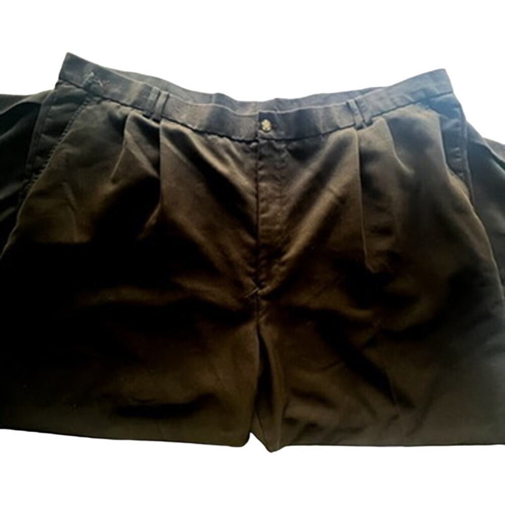 Greg Norman Black Slacks with Cuffed Hem 50x30 RN 69421.